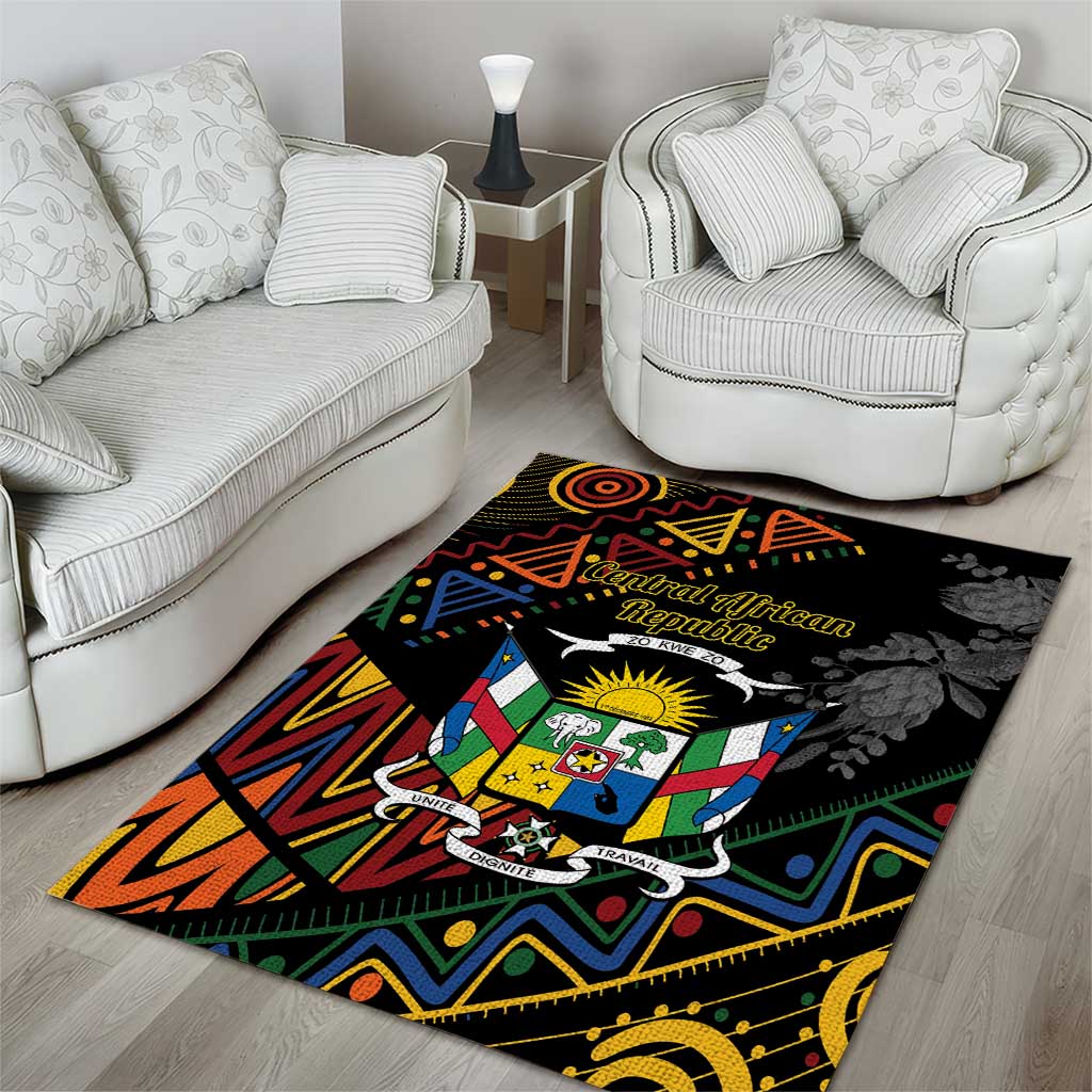 Central African Republic Area Rug Protea - African Pattern LT01