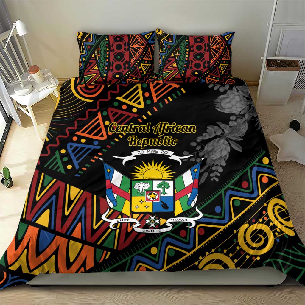Central African Republic Bedding Set Protea - African Pattern LT01