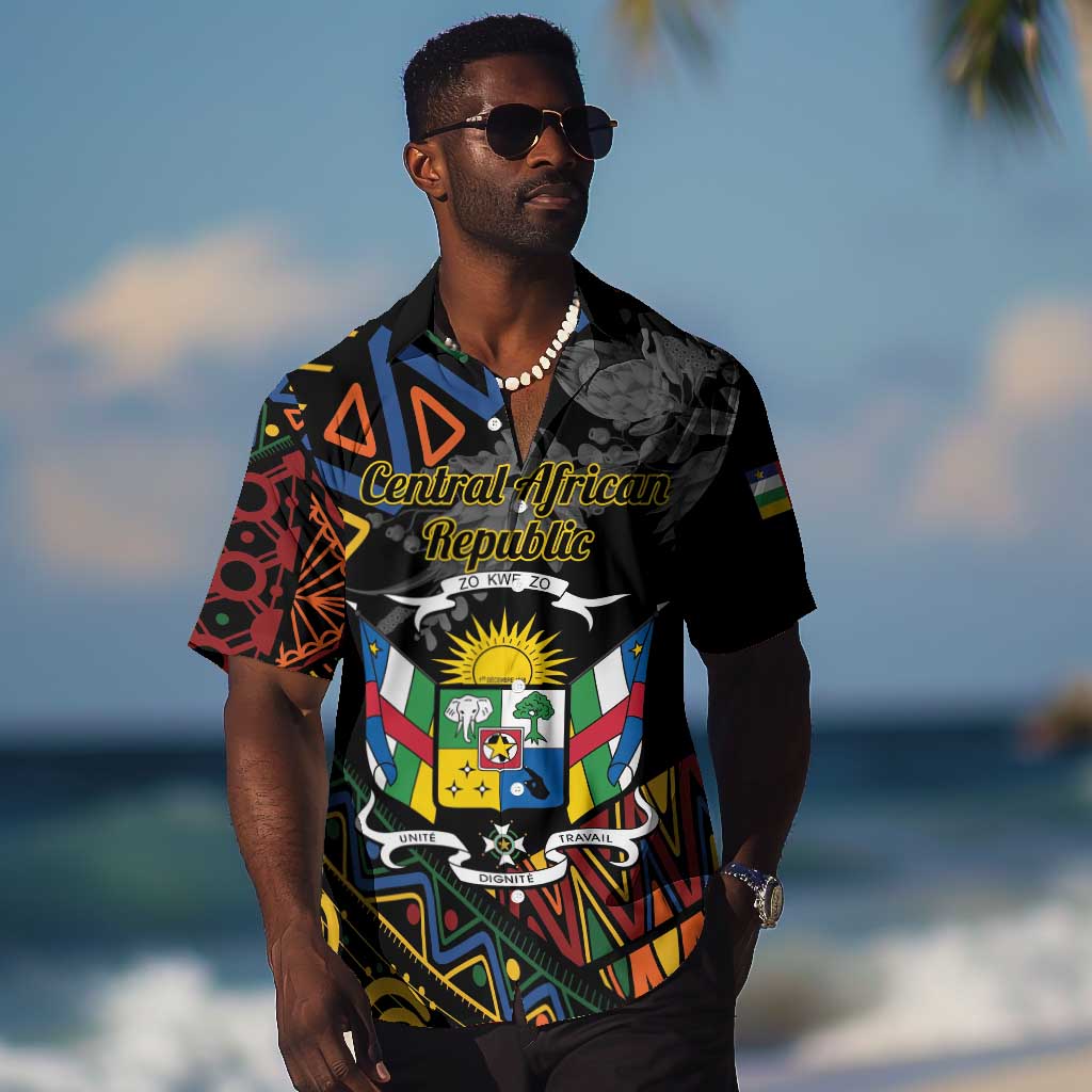 Personalized Central African Republic Hawaiian Shirt Protea - African Pattern LT01