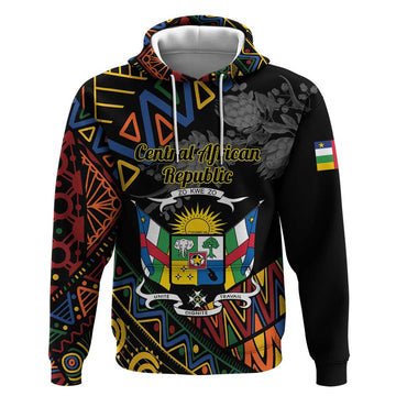 Personalized Central African Republic Hoodie Protea African Pattern LT01