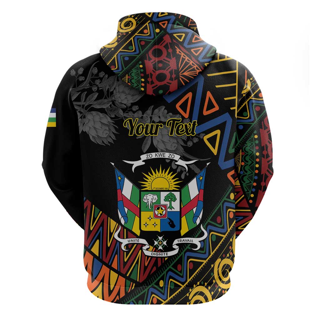 Personalized Central African Republic Hoodie Protea African Pattern LT01