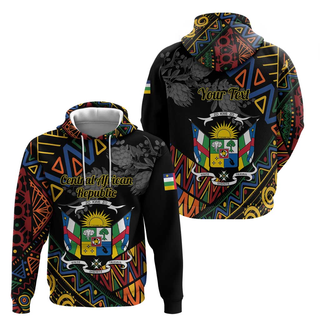 Personalized Central African Republic Hoodie Protea African Pattern LT01