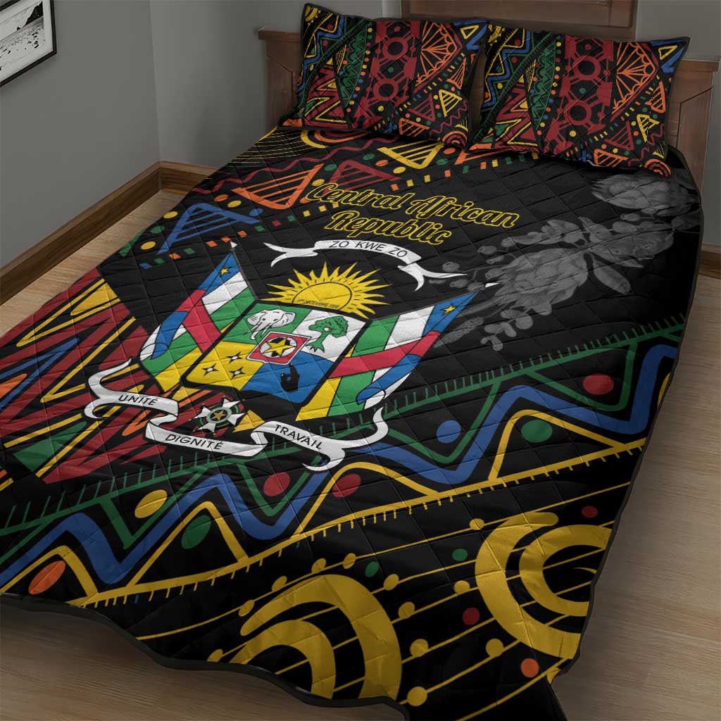 Central African Republic Quilt Bed Set Protea - African Pattern LT01