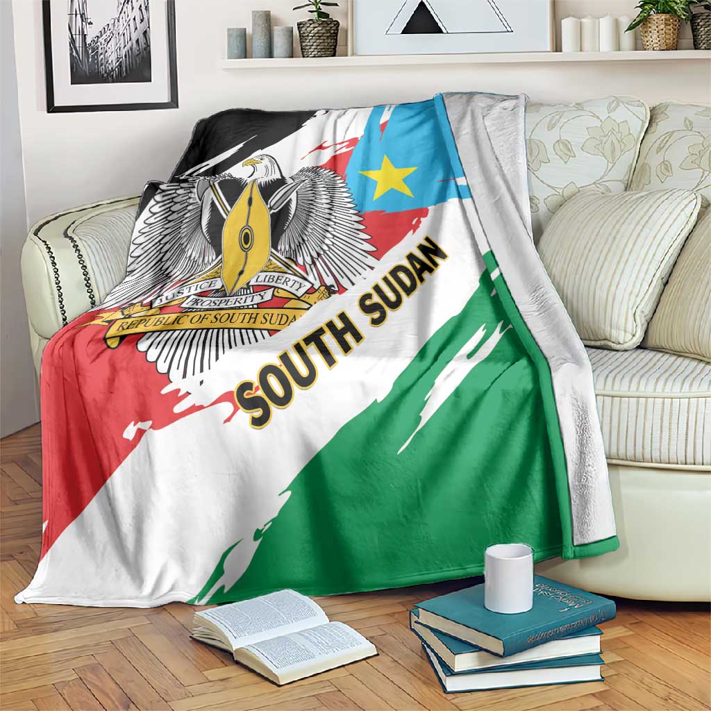 South Sudan Blanket East Africa - Grunge Flag Unique LT01