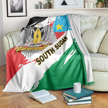South Sudan Blanket East Africa - Grunge Flag Unique LT01