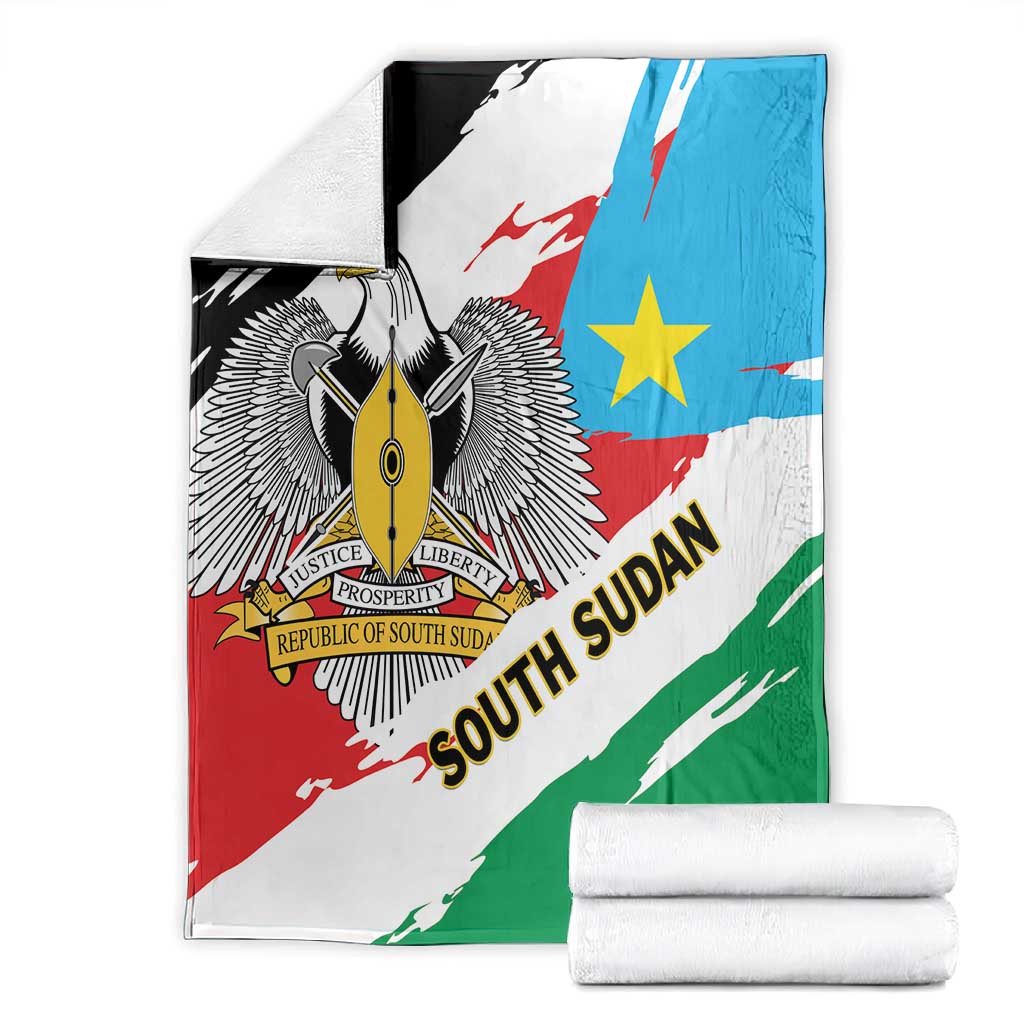 South Sudan Blanket East Africa - Grunge Flag Unique LT01