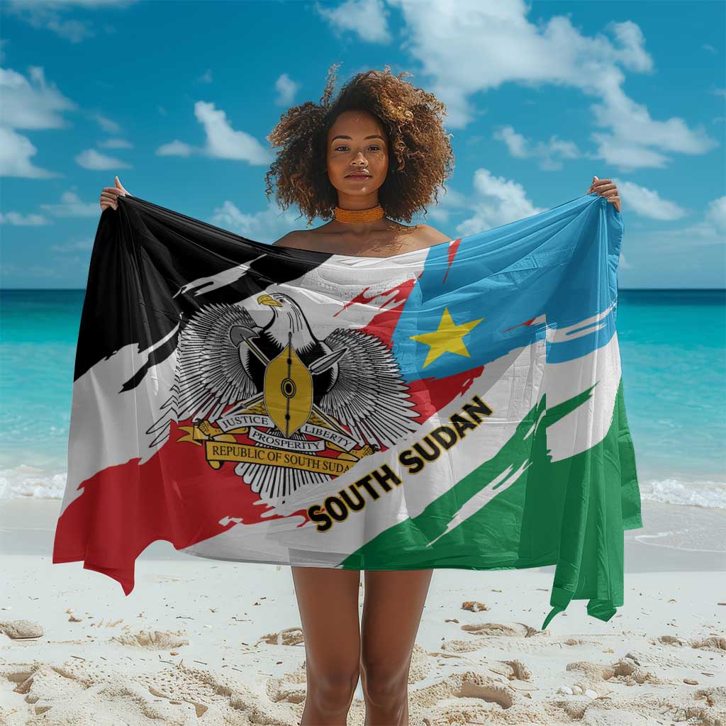 South Sudan Sarong East Africa - Grunge Flag Unique LT01