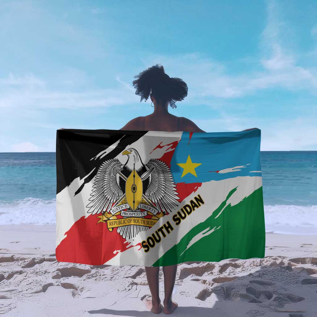 South Sudan Sarong East Africa - Grunge Flag Unique LT01