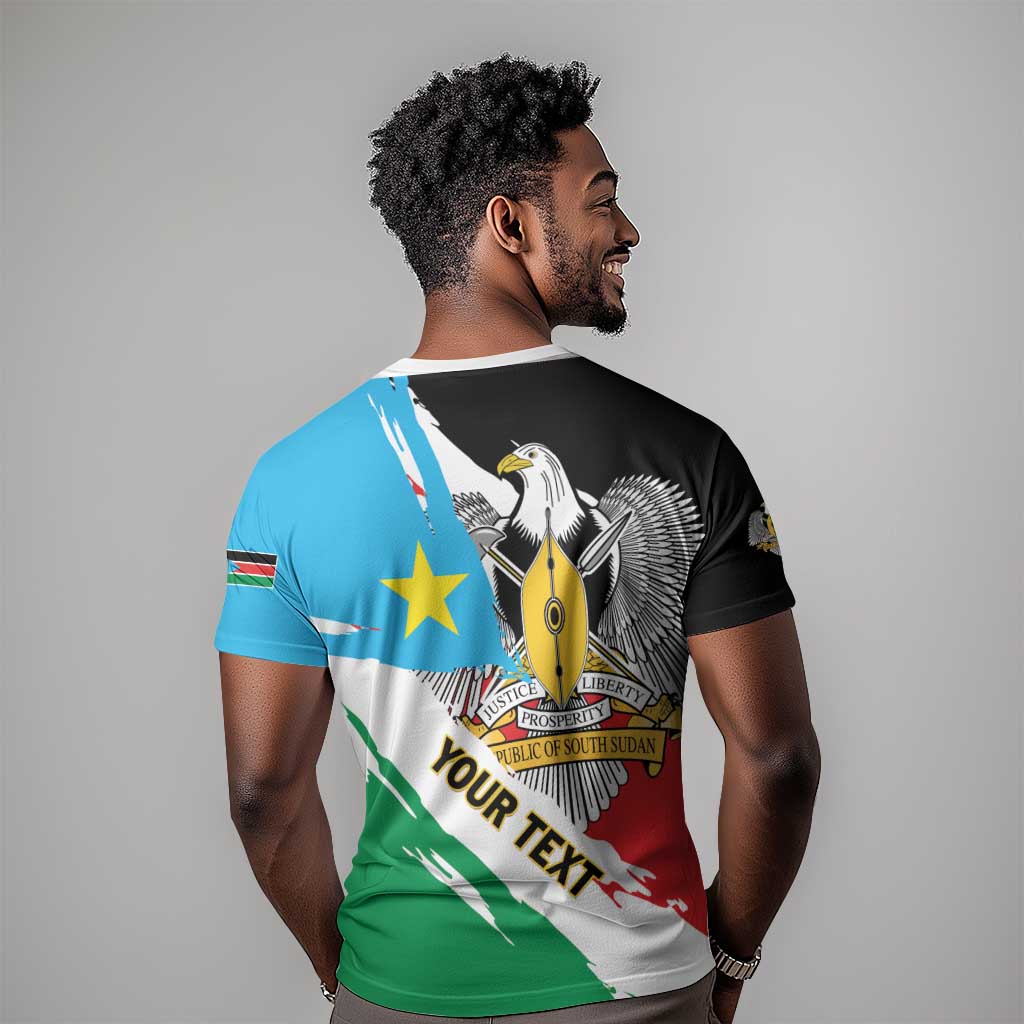 Personalized South Sudan T shirt East Africa - Grunge Flag Unique LT01