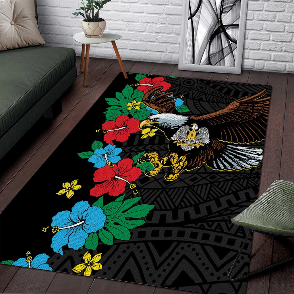 South Sudan Area Rug African Pattern Hibiscus Floral LT01