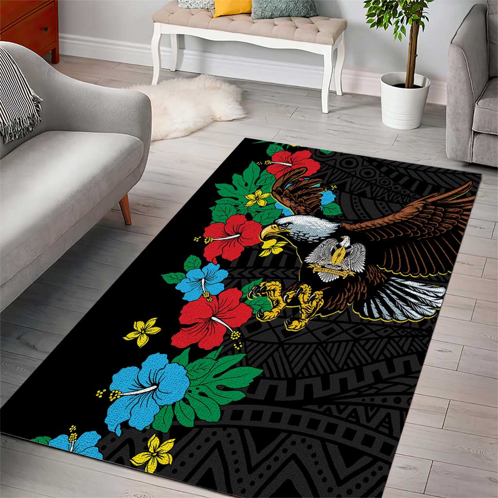 South Sudan Area Rug African Pattern Hibiscus Floral LT01