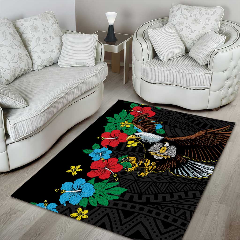 South Sudan Area Rug African Pattern Hibiscus Floral LT01