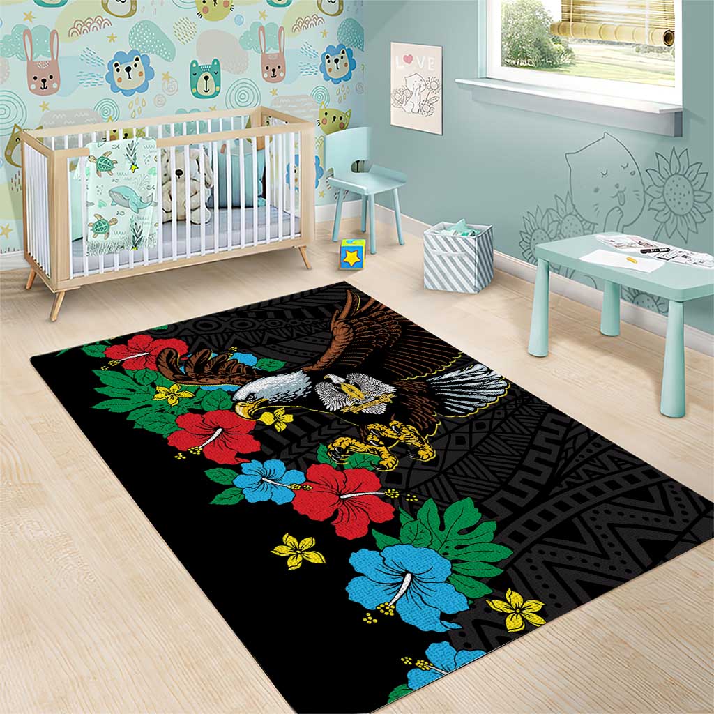 South Sudan Area Rug African Pattern Hibiscus Floral LT01