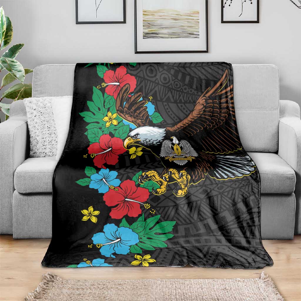 South Sudan Blanket African Pattern Hibiscus Floral LT01