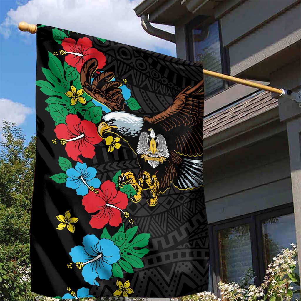 South Sudan Garden Flag African Pattern Hibiscus Floral LT01