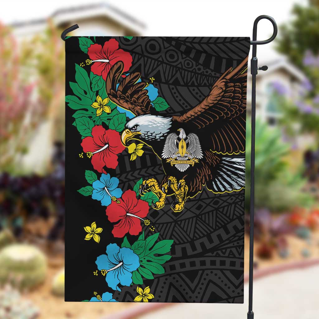 South Sudan Garden Flag African Pattern Hibiscus Floral LT01