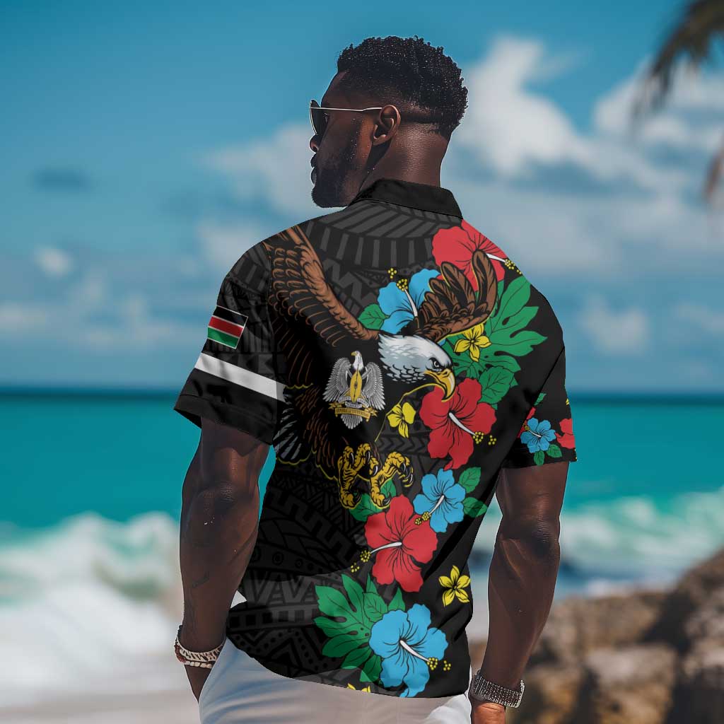 South Sudan Hawaiian Shirt African Pattern Hibiscus Floral LT01