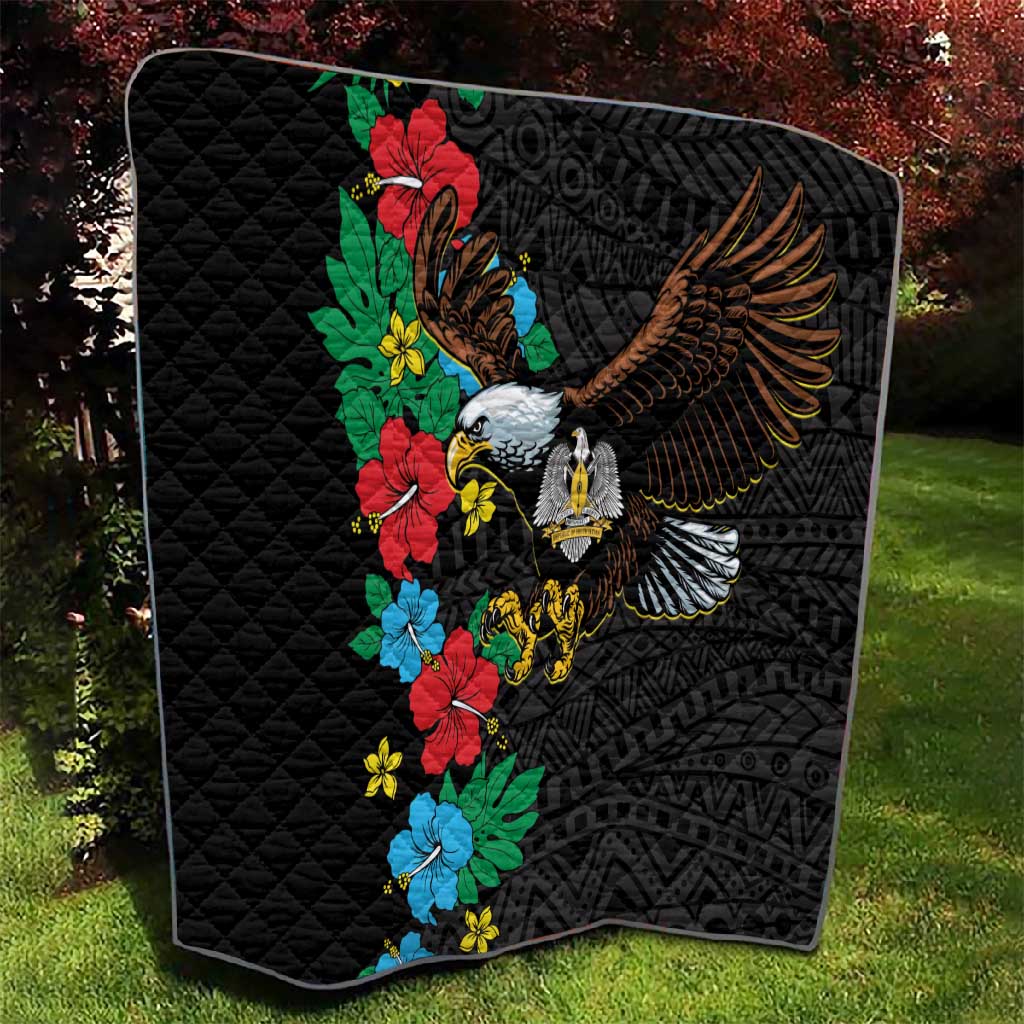 South Sudan Quilt African Pattern Hibiscus Floral LT01