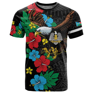 South Sudan T shirt African Pattern Hibiscus Floral LT01