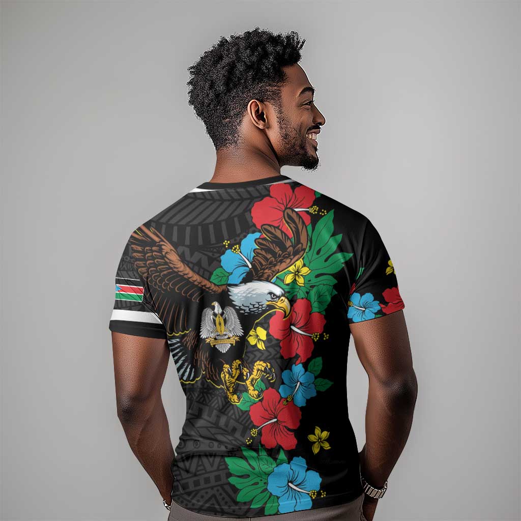 South Sudan T shirt African Pattern Hibiscus Floral LT01