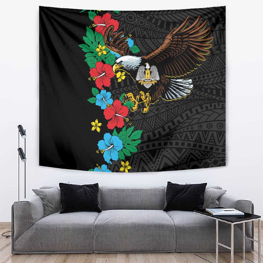 South Sudan Tapestry African Pattern Hibiscus Floral LT01