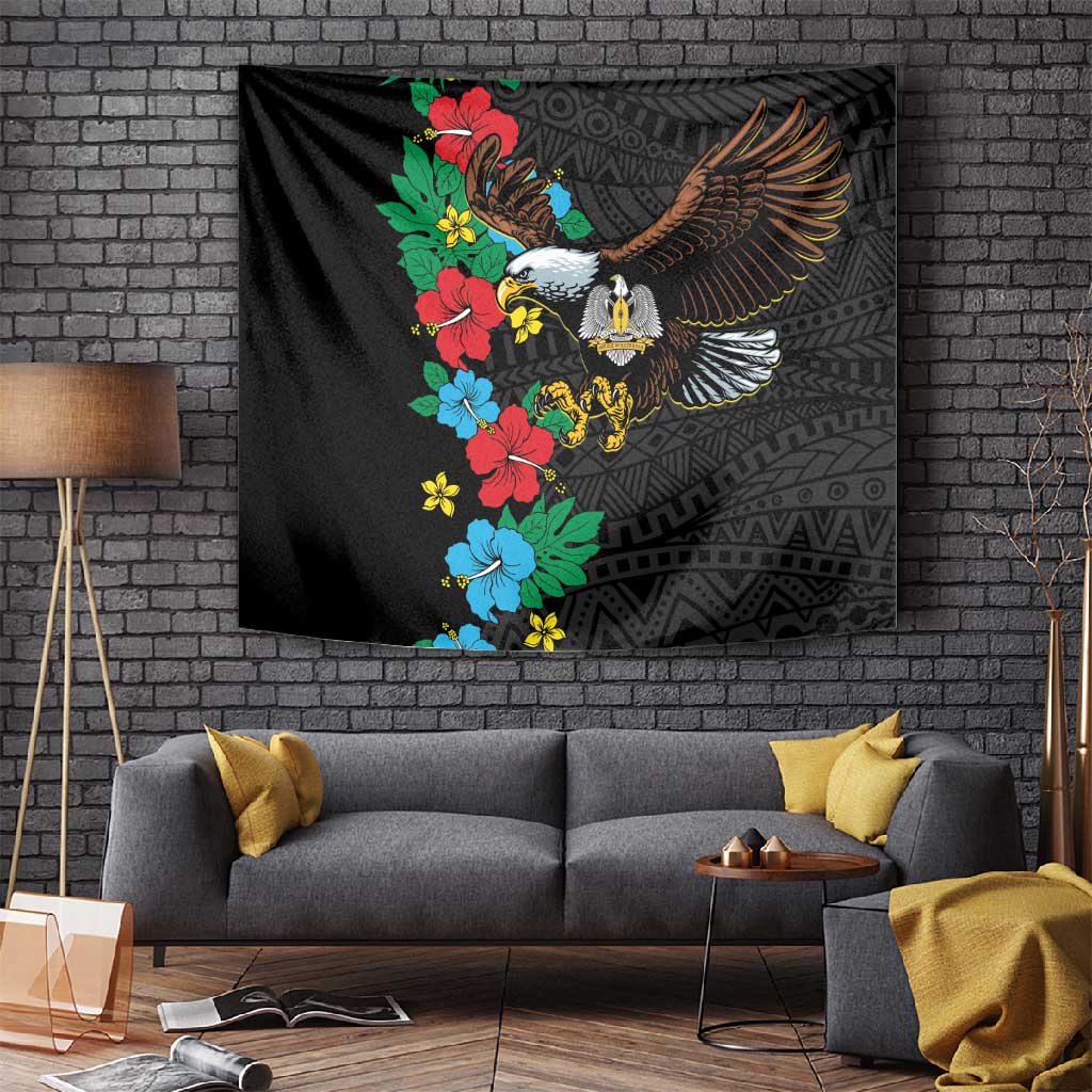 South Sudan Tapestry African Pattern Hibiscus Floral LT01