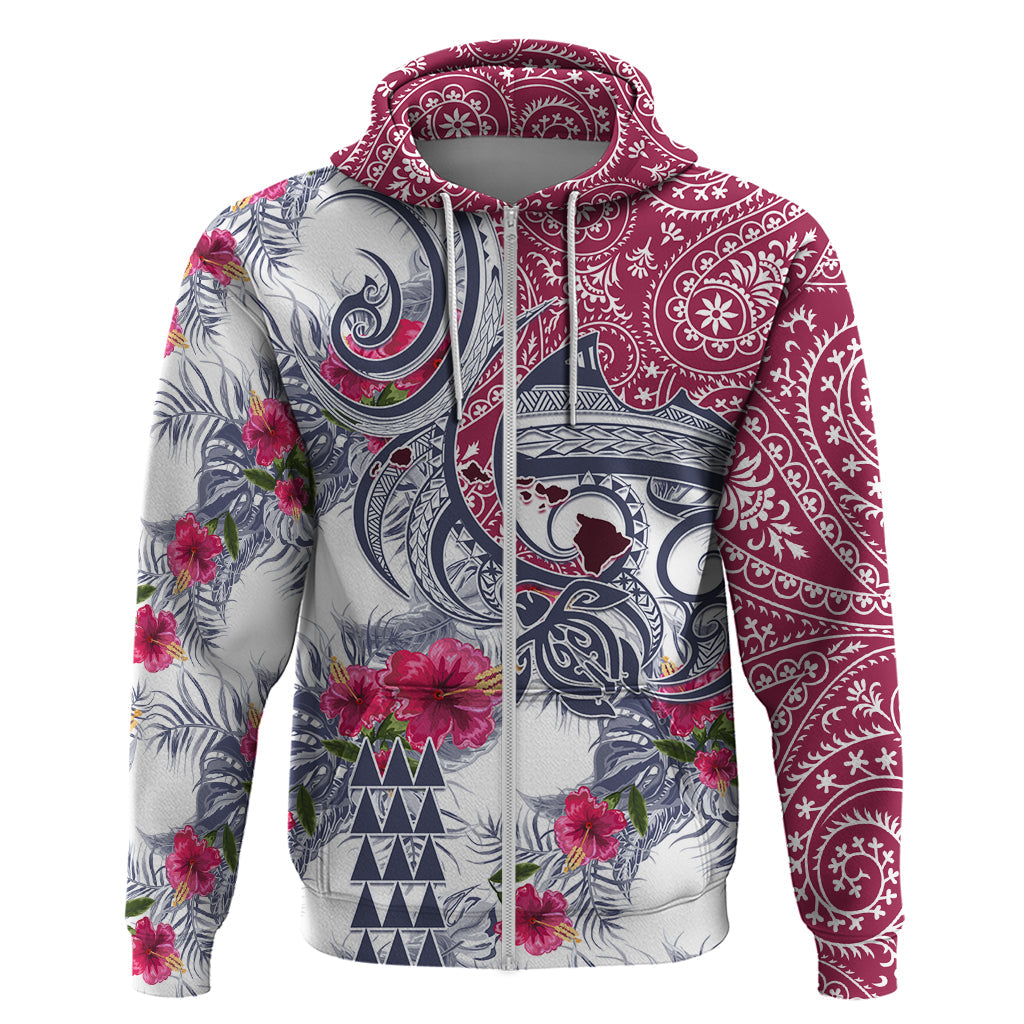 Hawaii Kakau Mix Paisley Pattern Hoodie Polynesian Tropical Unique Style LT01