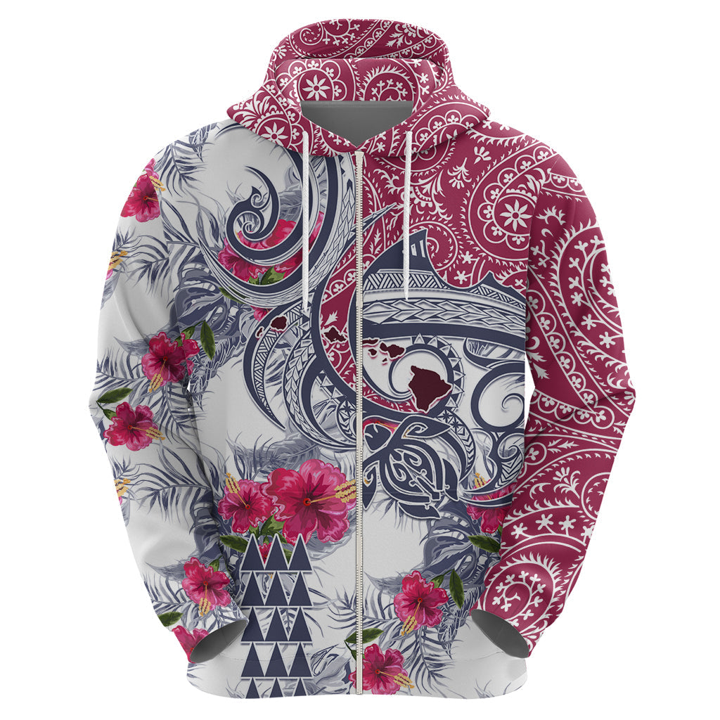Hawaii Kakau Mix Paisley Pattern Hoodie Polynesian Tropical Unique Style LT01