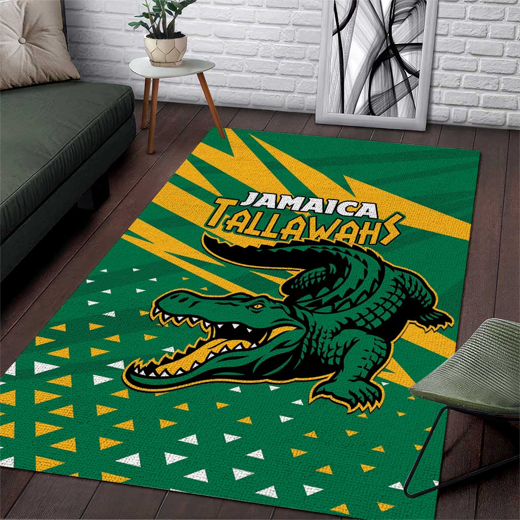 Afro Jamaica Cricket Tallawahs Area Rug Fi Wi Tallawahs Champions LT01