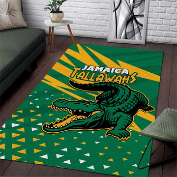 Afro Jamaica Cricket Tallawahs Area Rug Fi Wi Tallawahs Champions LT01