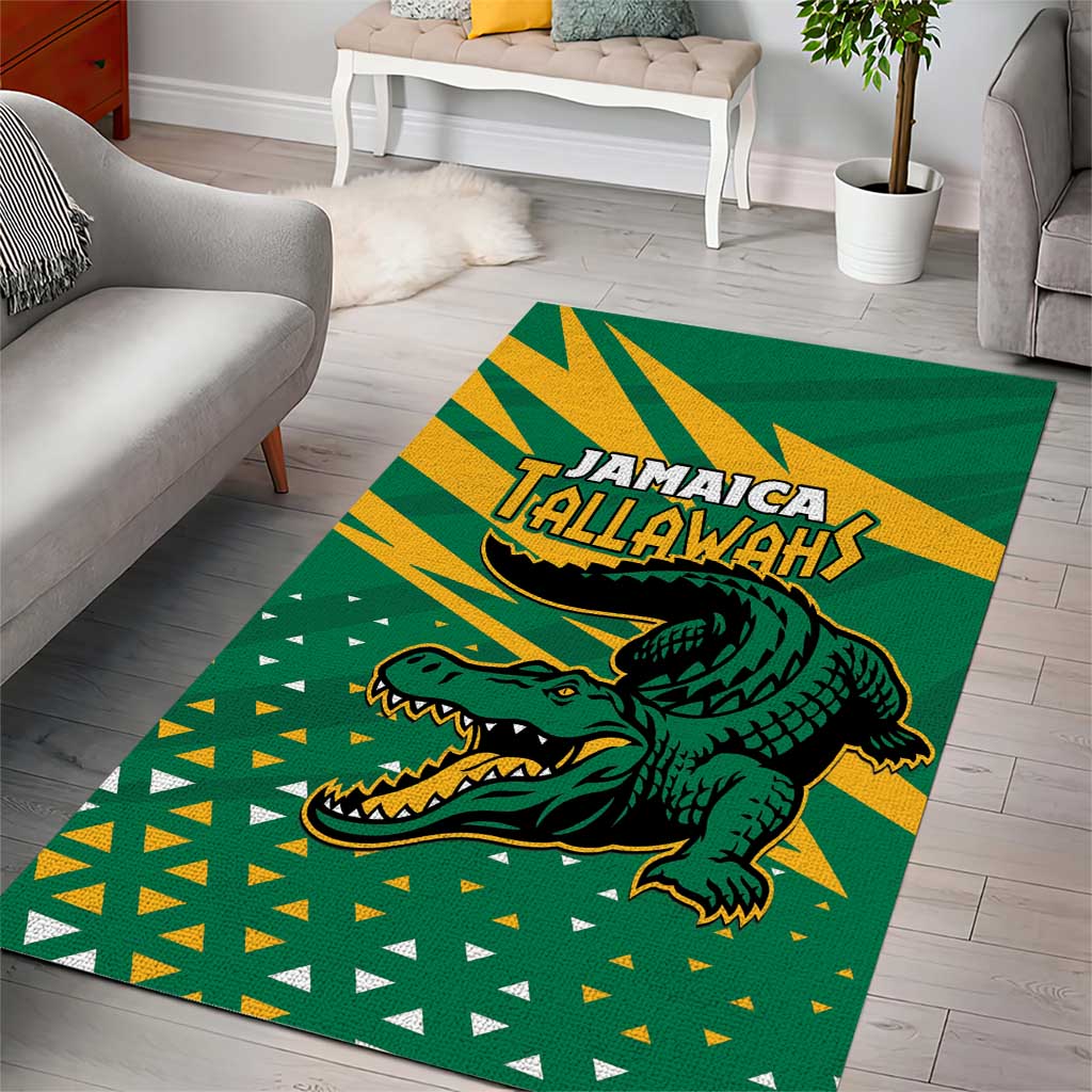 Afro Jamaica Cricket Tallawahs Area Rug Fi Wi Tallawahs Champions LT01