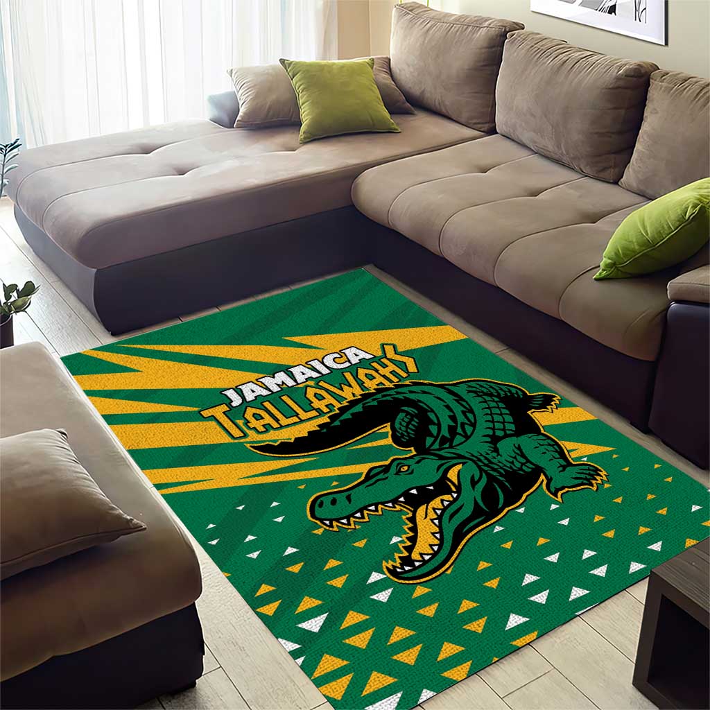 Afro Jamaica Cricket Tallawahs Area Rug Fi Wi Tallawahs Champions LT01