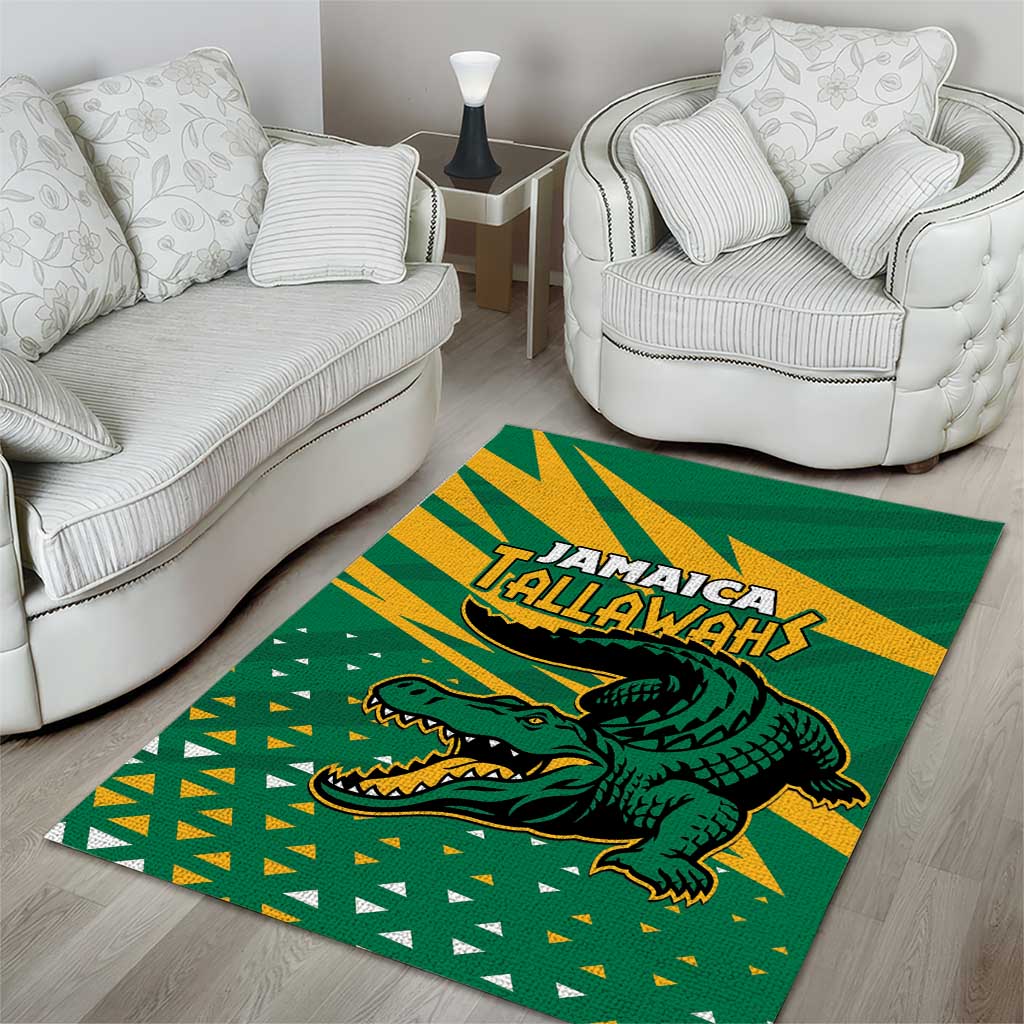 Afro Jamaica Cricket Tallawahs Area Rug Fi Wi Tallawahs Champions LT01