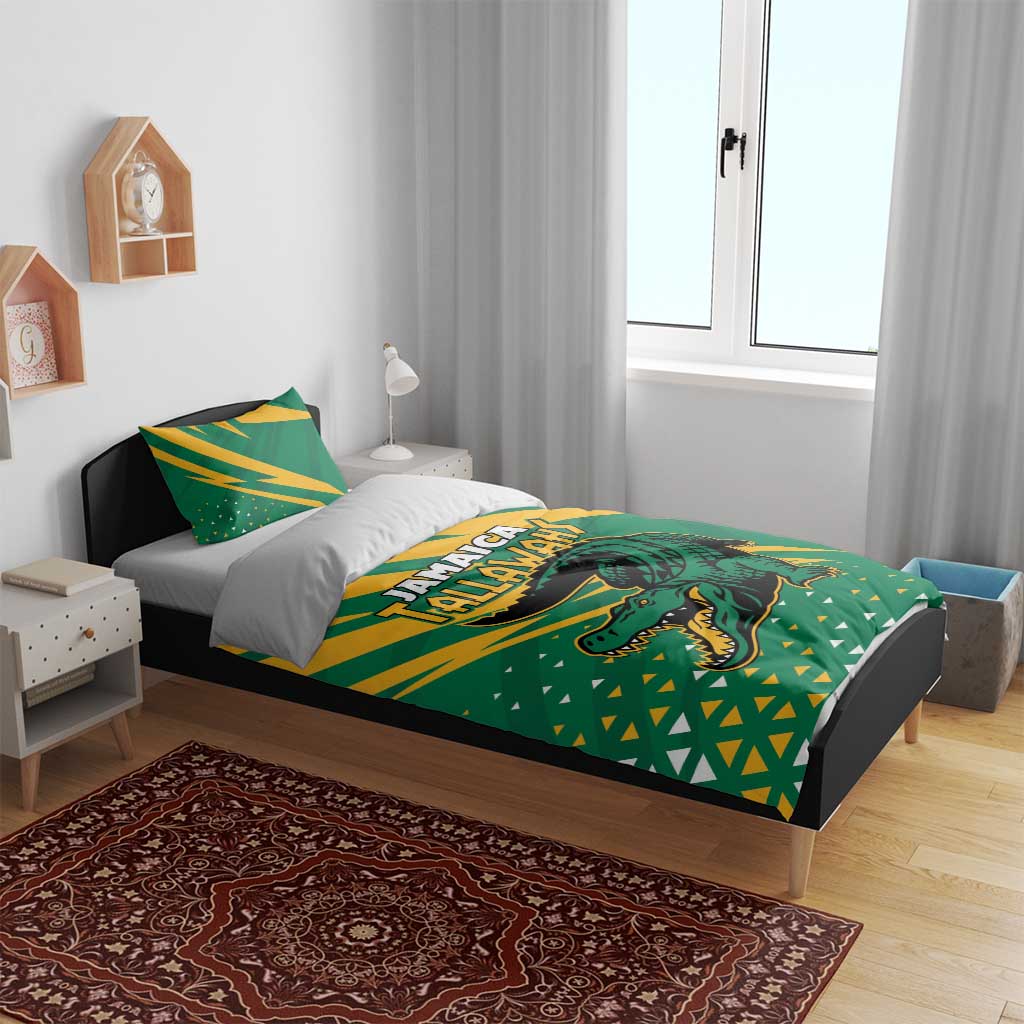 Afro Jamaica Cricket Tallawahs Bedding Set Fi Wi Tallawahs Champions LT01