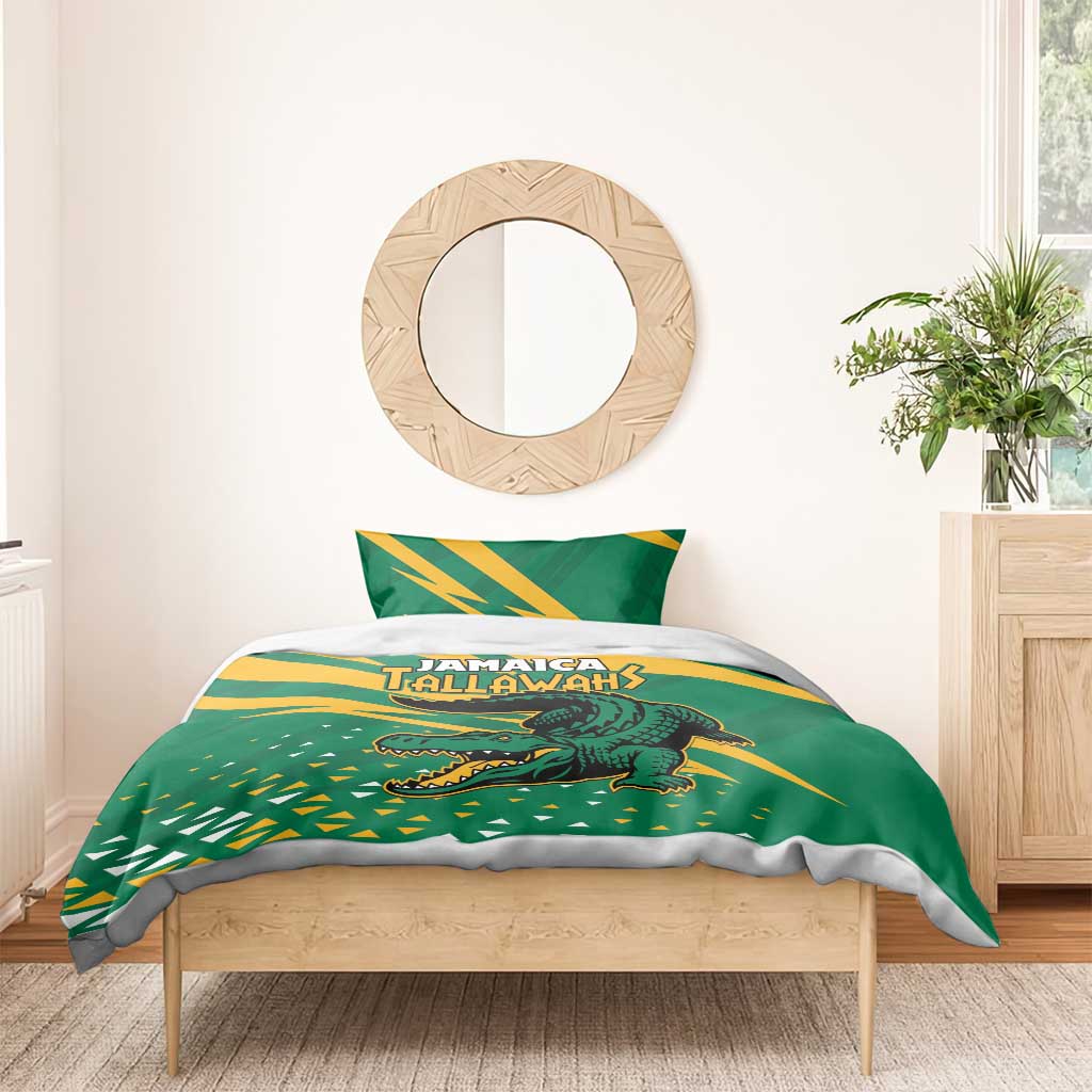 Afro Jamaica Cricket Tallawahs Bedding Set Fi Wi Tallawahs Champions LT01
