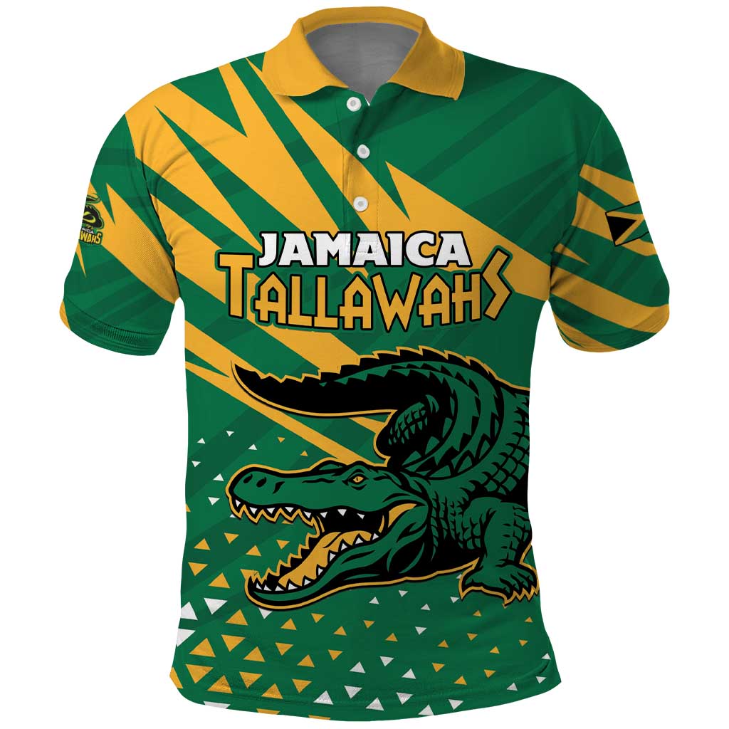 Custom Jamaica Cricket Tallawahs Polo Shirt Fi Wi Tallawahs Champions LT01