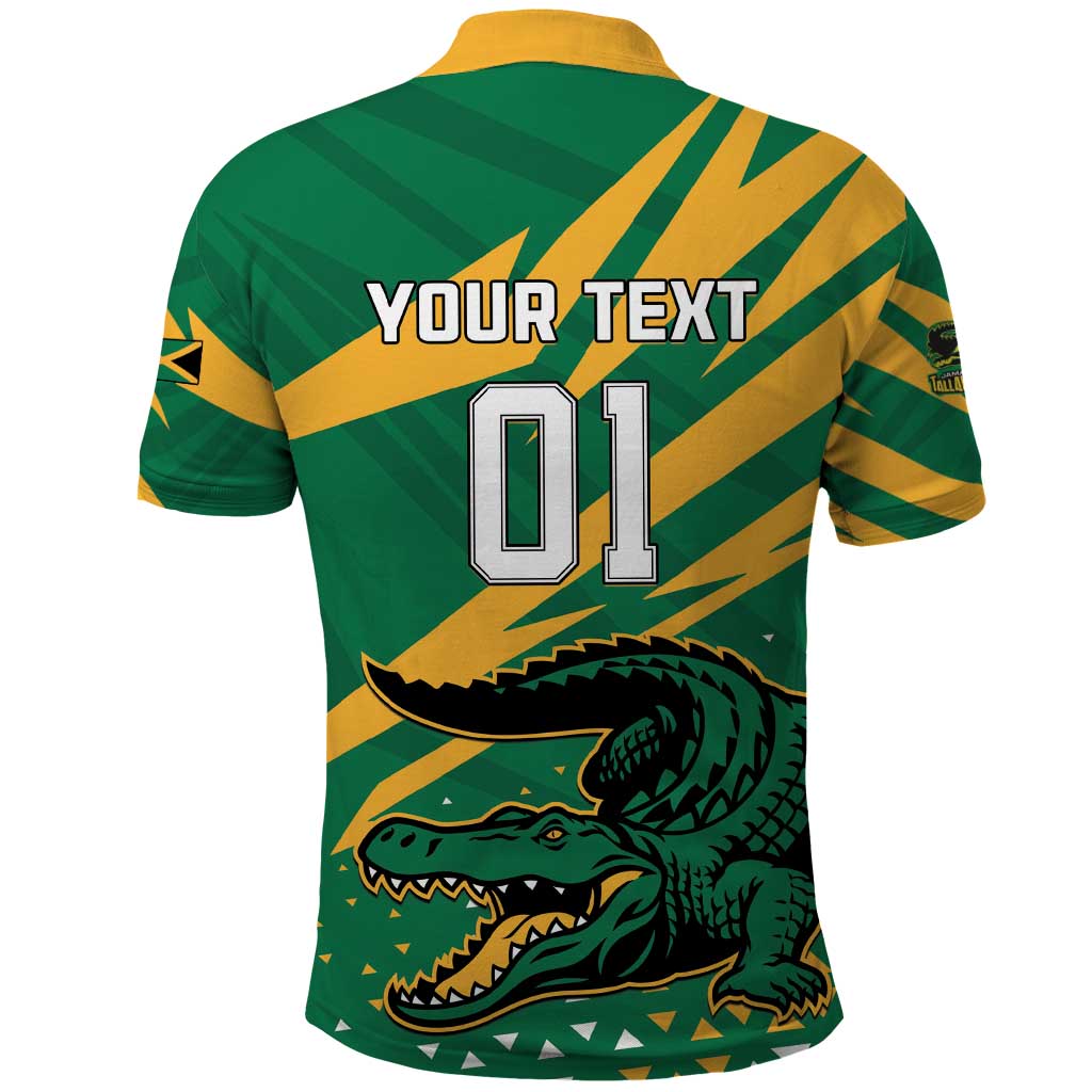 Custom Jamaica Cricket Tallawahs Polo Shirt Fi Wi Tallawahs Champions LT01