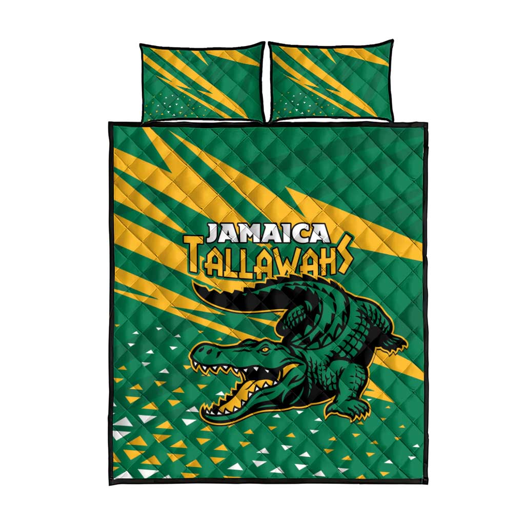 Afro Jamaica Cricket Tallawahs Quilt Bed Set Fi Wi Tallawahs Champions LT01