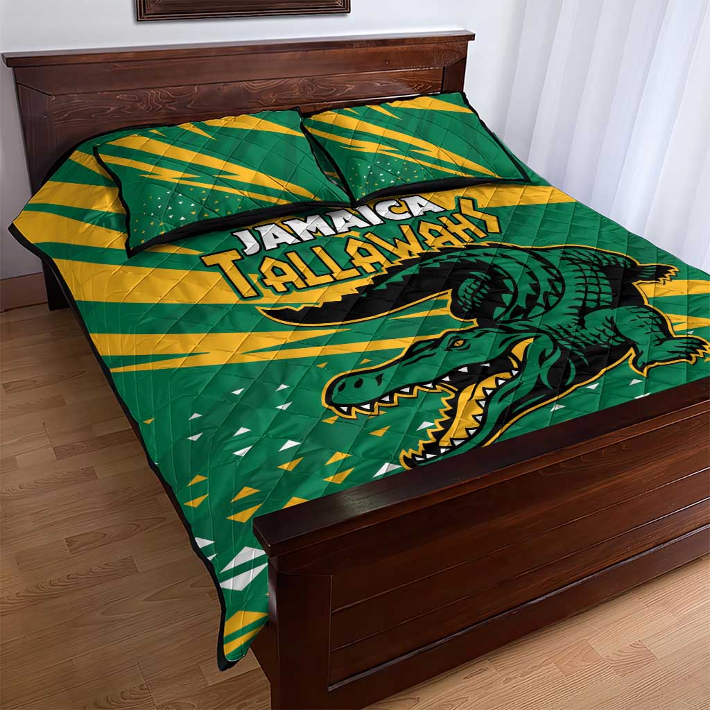 Afro Jamaica Cricket Tallawahs Quilt Bed Set Fi Wi Tallawahs Champions LT01