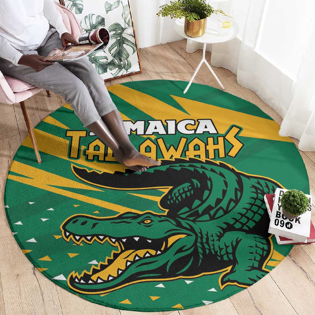 Afro Jamaica Cricket Tallawahs Round Carpet Fi Wi Tallawahs Champions LT01