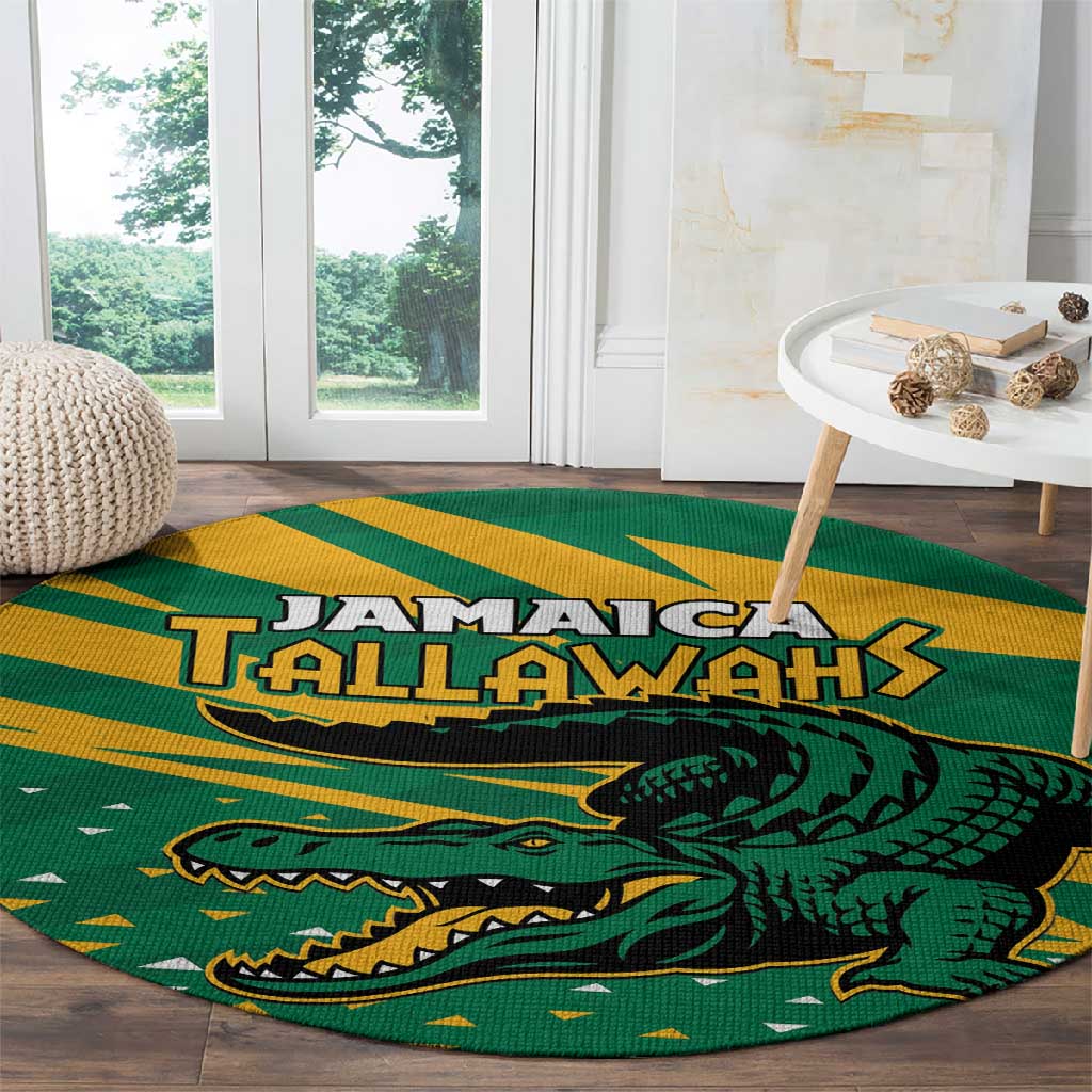 Afro Jamaica Cricket Tallawahs Round Carpet Fi Wi Tallawahs Champions LT01