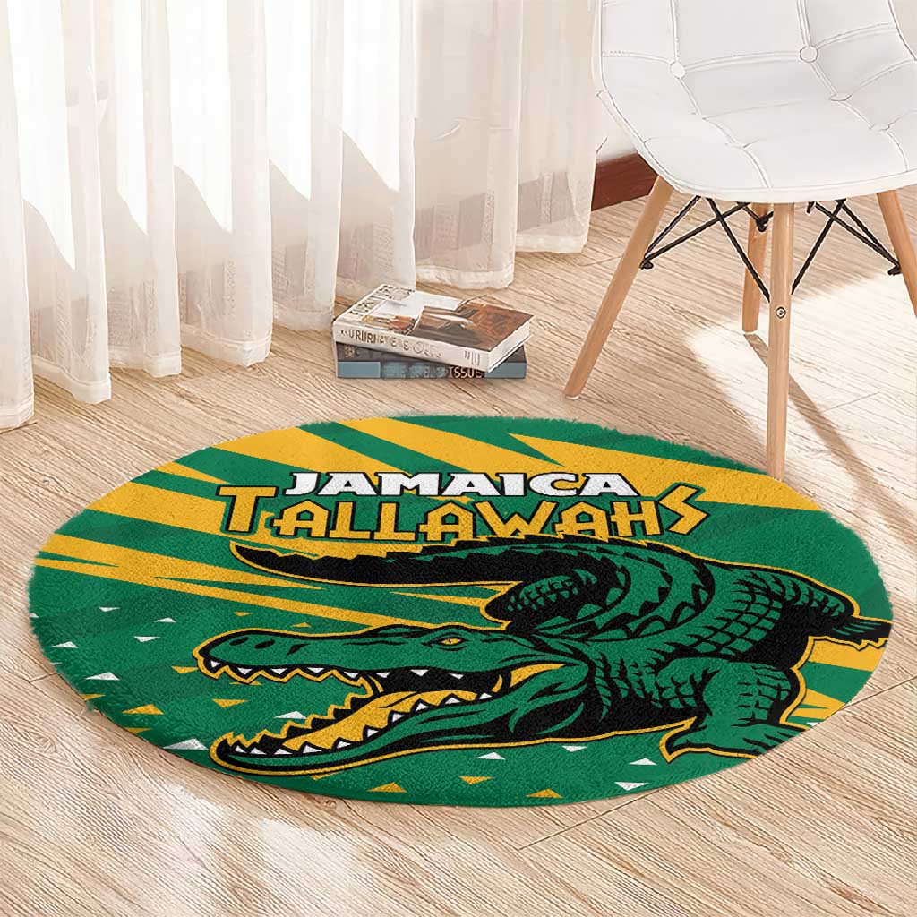 Afro Jamaica Cricket Tallawahs Round Carpet Fi Wi Tallawahs Champions LT01