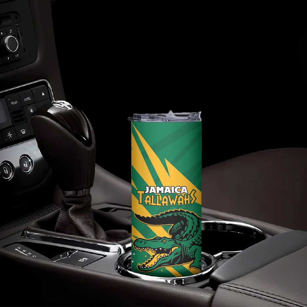Custom Afro Jamaica Cricket Tallawahs Skinny Tumbler Fi Wi Tallawahs Champions LT01