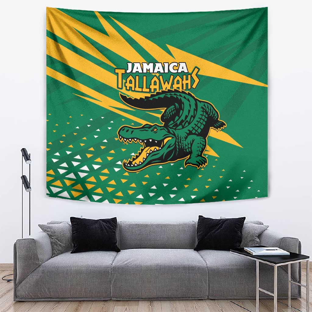 Afro Jamaica Cricket Tallawahs Tapestry Fi Wi Tallawahs Champions LT01