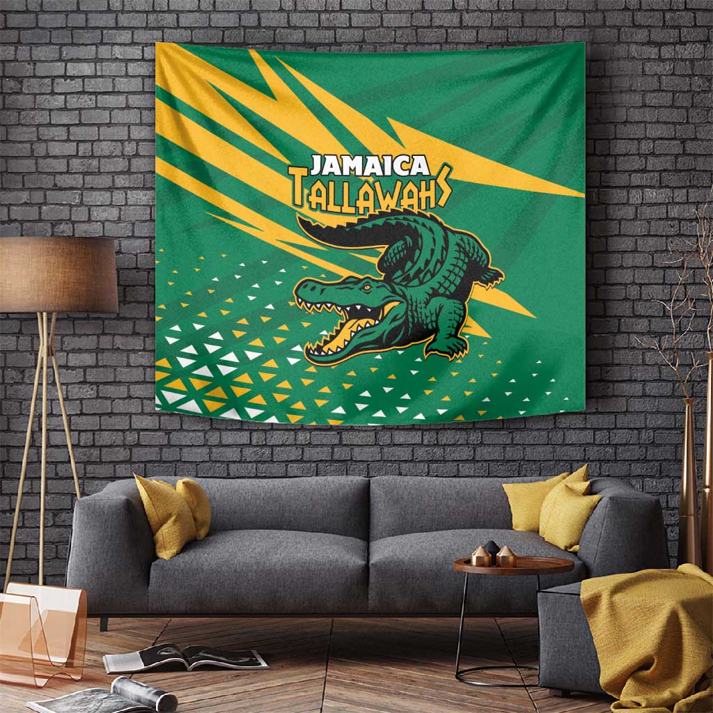 Afro Jamaica Cricket Tallawahs Tapestry Fi Wi Tallawahs Champions LT01