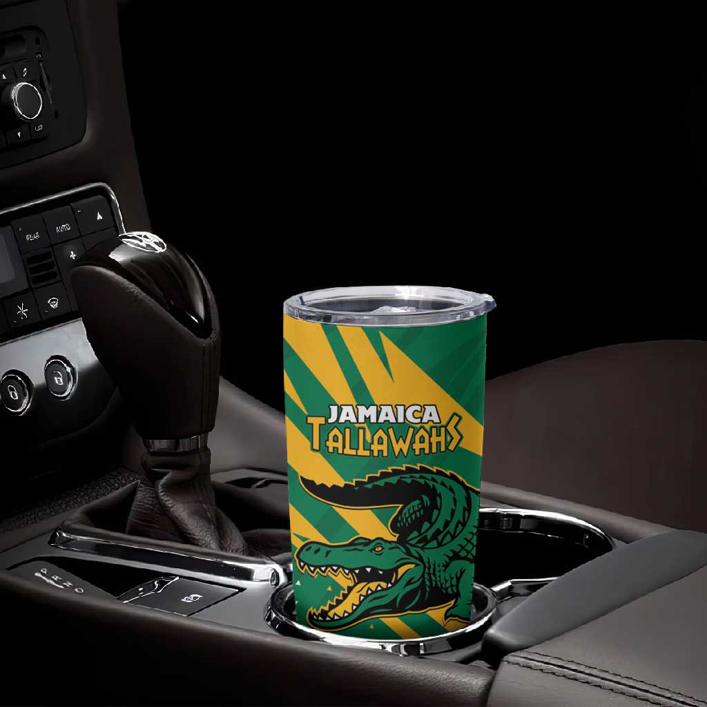 Custom Afro Jamaica Cricket Tallawahs Tumbler Cup Fi Wi Tallawahs Champions LT01