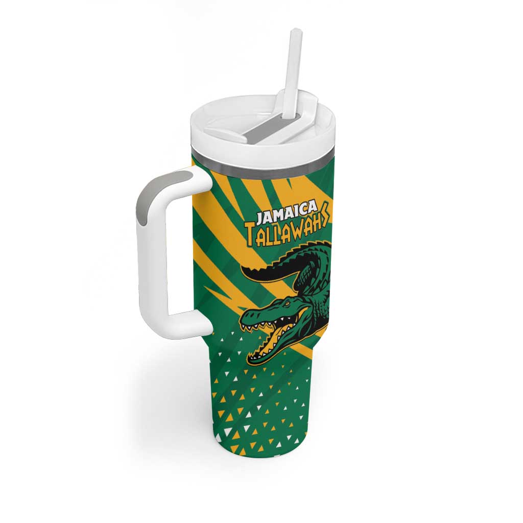Custom Afro Jamaica Cricket Tallawahs Tumbler With Handle Fi Wi Tallawahs Champions LT01
