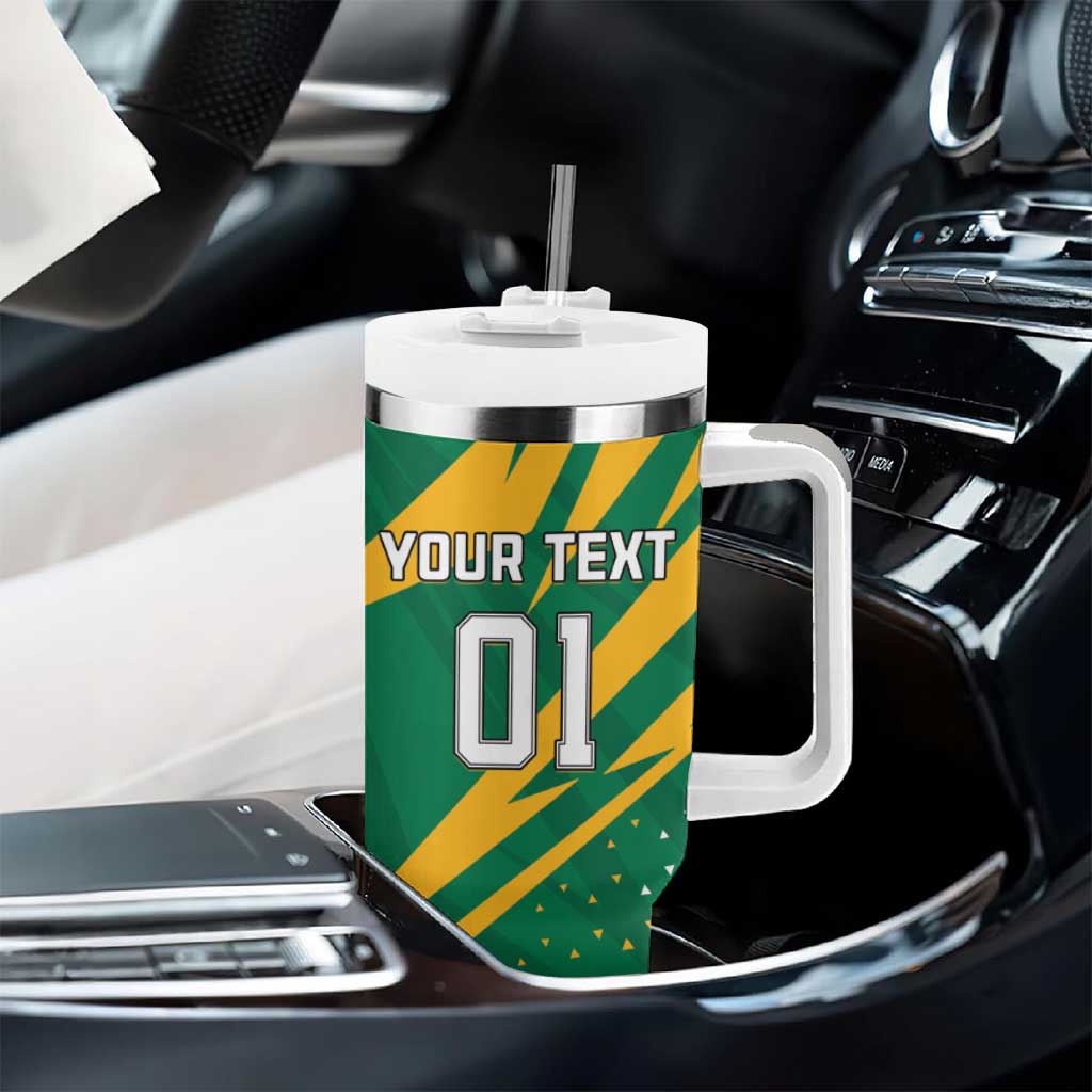 Custom Afro Jamaica Cricket Tallawahs Tumbler With Handle Fi Wi Tallawahs Champions LT01