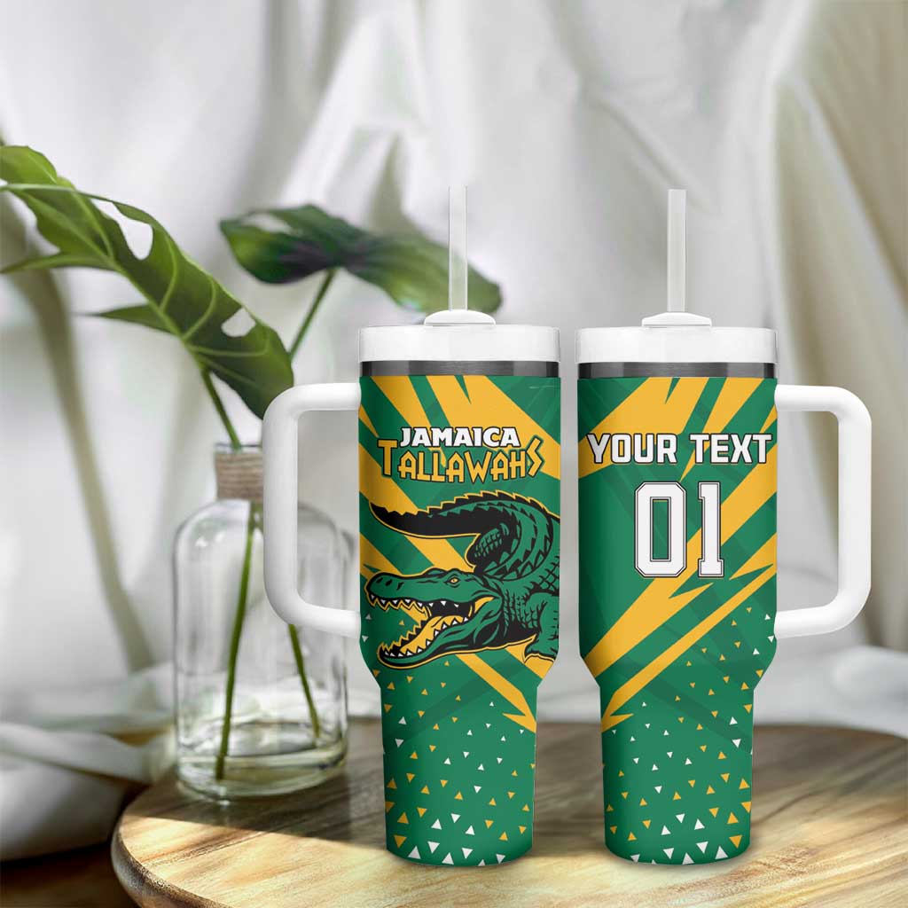 Custom Afro Jamaica Cricket Tallawahs Tumbler With Handle Fi Wi Tallawahs Champions LT01