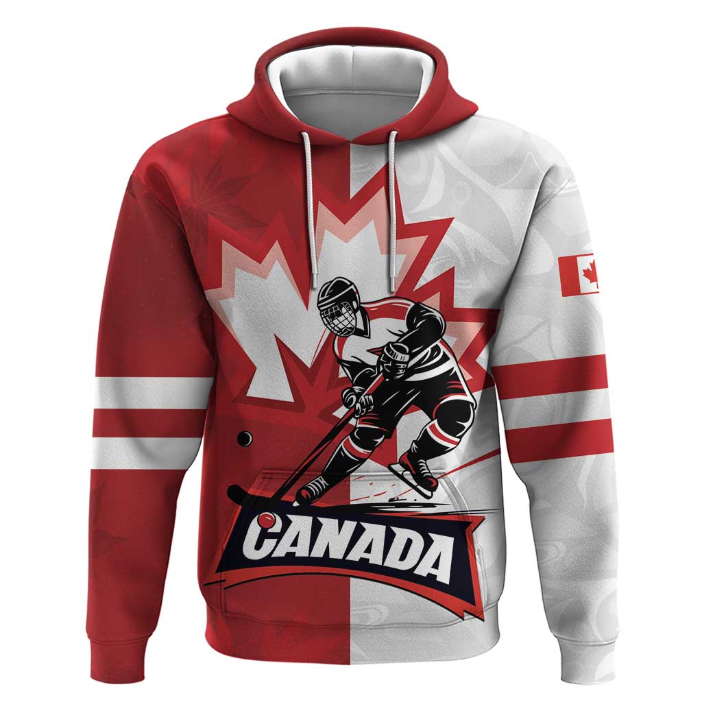Custom Canada Ice Hockey Team Hoodie Maple Leaf Go Champions LT01
